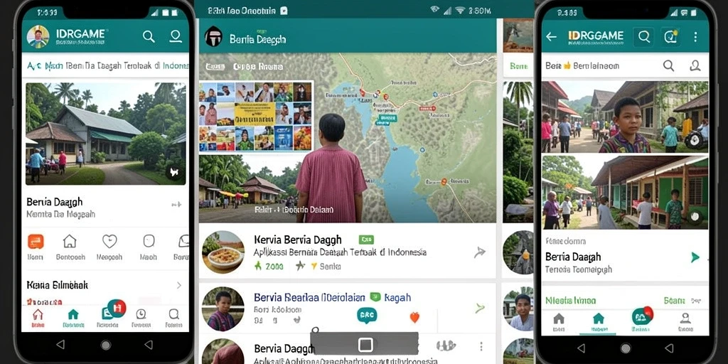Tampilan antarmuka IDRGAME yang menarik dan informatif.