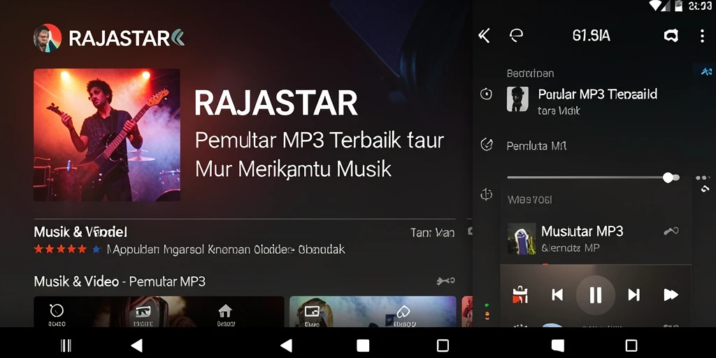 Antarmuka pengguna RAJASTAR yang intuitif dan menarik.